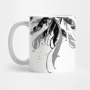 Calligraphy Flower Mug